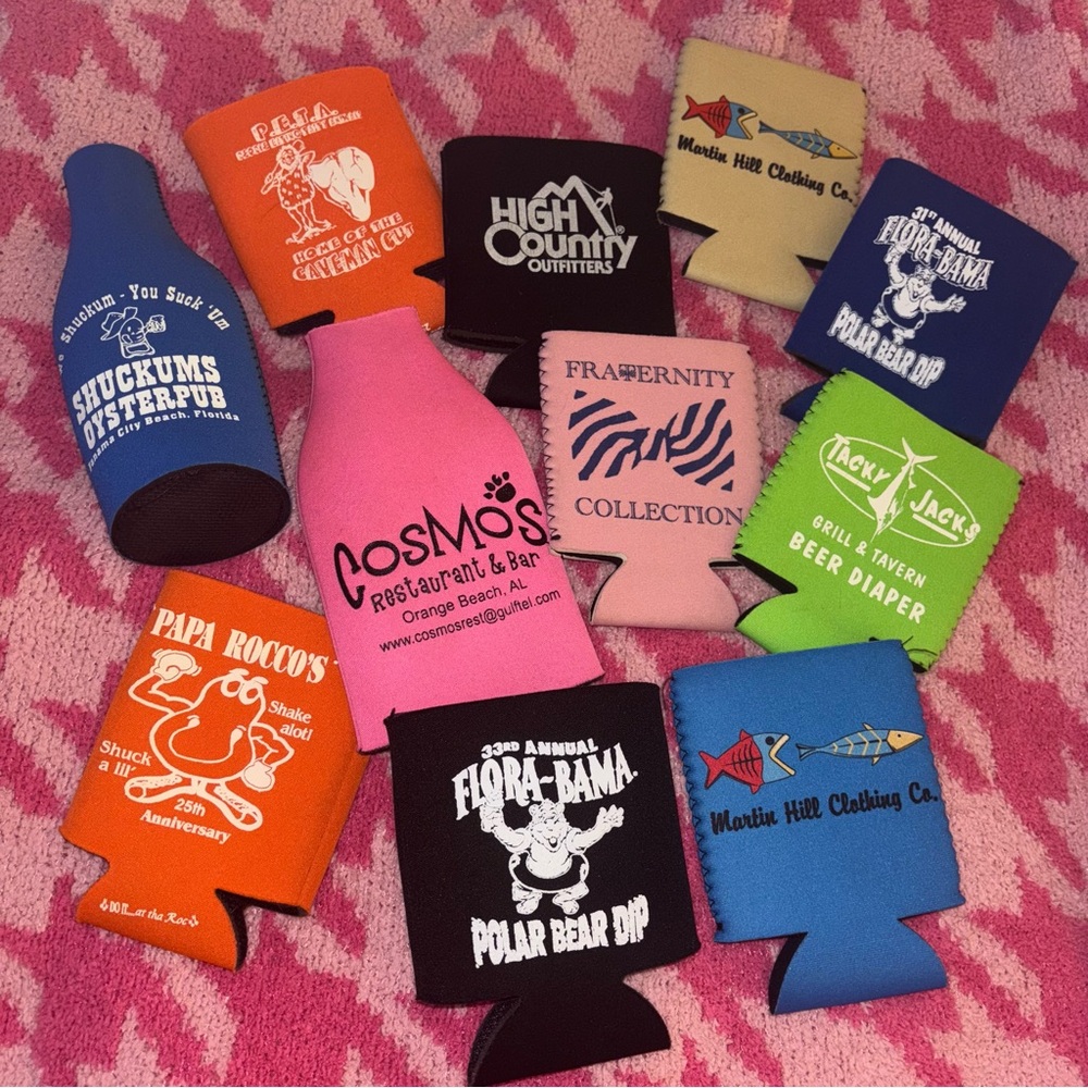 Lot of 11 Random Koozies